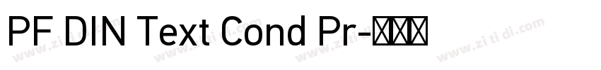 PF DIN Text Cond Pr字体转换